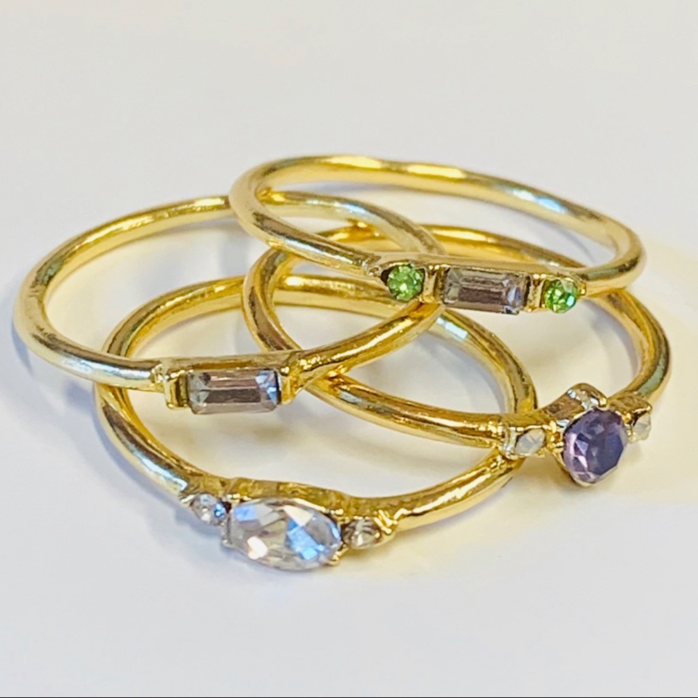 Boutique | Pretty Multi-Color Stacking Rings